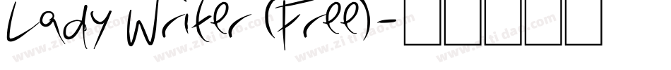 Lady Writer (Free)字体转换